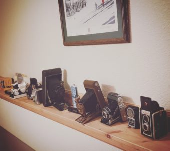 Picture of old cameras