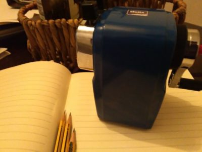 Image of an old-fashioned pencil sharpener