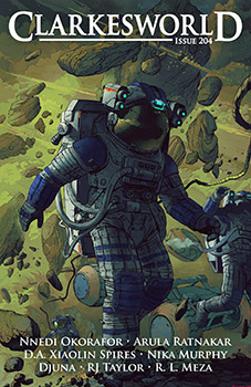Cover of Clarkesworld, Issue 204.