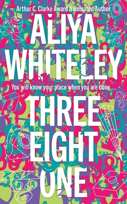 Cover of Three Eight One by Aliya Whiteley. Tag: "You will know your place when you are done."