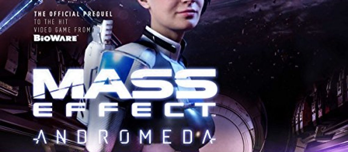 Cover of Mass Effect: Andromeda: Initiation, by N.K. Jemisin and Mac Walters. Short-haired woman in a spacesuit, helmet down, with a spaceship in the background.